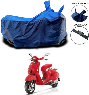 ANTHUB Waterproof Two Wheeler Cover for Vespa(Vespa, Blue)