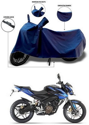 SEBONGO Waterproof Two Wheeler Cover for Bajaj(Pulsar 200 NS DTS-i, Blue)