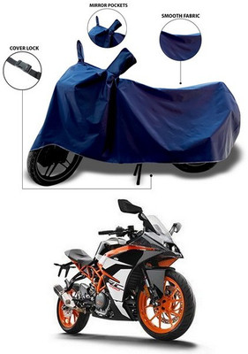 SEBONGO Waterproof Two Wheeler Cover for KTM(RC 390, Blue)