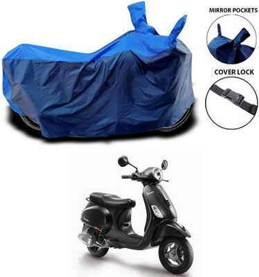 ANTHUB Waterproof Two Wheeler Cover for Piaggio(Vespa, Blue)