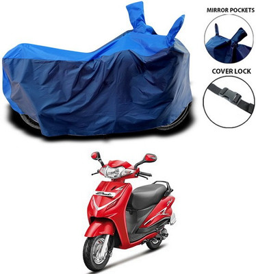ANTHUB Waterproof Two Wheeler Cover for Hero(Duet, Blue)