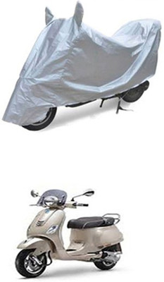 Z Tech Two Wheeler Cover for Piaggio(Silver)
