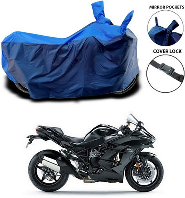 AutoGalaxy Waterproof Two Wheeler Cover for Kawasaki(Ninja, Blue)