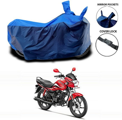 ANTHUB Waterproof Two Wheeler Cover for Hero(Passion, Blue)