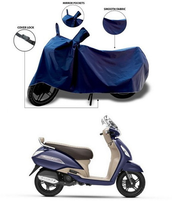 SEBOMGO Waterproof Two Wheeler Cover for TVS(Jupiter, Blue)