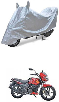Z Tech Two Wheeler Cover for TVS(Flame DS 125, Silver)
