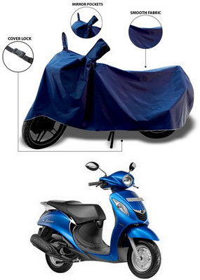 ANTHUB Waterproof Two Wheeler Cover for Yamaha(Fascino, Blue)