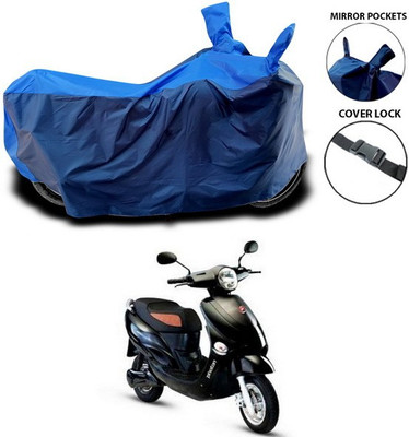SEBONGO Waterproof Two Wheeler Cover for Hero(Electric Photon, Blue)