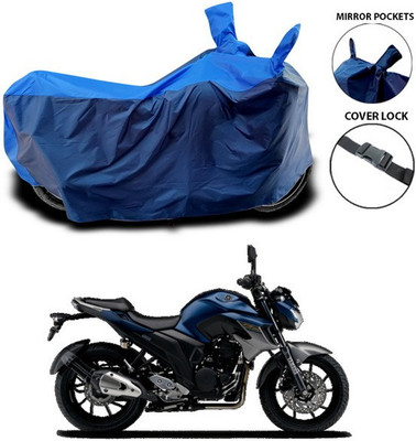 ANTHUB Waterproof Two Wheeler Cover for Yamaha(FZ S V3.0 FI, Blue)