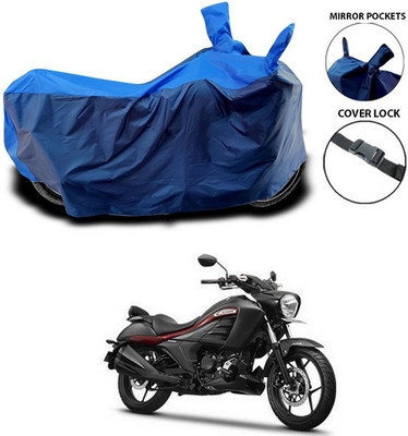 SEBONGO Waterproof Two Wheeler Cover for Suzuki(Intruder, Blue)