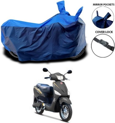 ANTHUB Waterproof Two Wheeler Cover for Hero(Electric Optima, Blue)