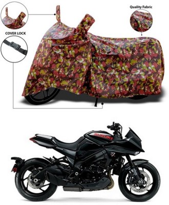 ANTHUB Waterproof Two Wheeler Cover for Suzuki(Multicolor)