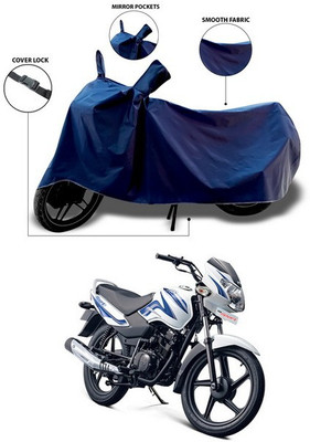 SEBONGO Waterproof Two Wheeler Cover for TVS(Sport, Blue)