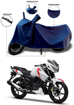 SEBONGO Waterproof Two Wheeler Cover for TVS(Apache RTR 160, Blue)