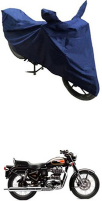 Z Tech Two Wheeler Cover for Royal Enfield(500, Blue)