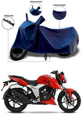 SEBONGO Waterproof Two Wheeler Cover for TVS(Apache RTR 160 4V, Blue)