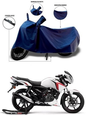 SEBOMGO Waterproof Two Wheeler Cover for TVS(Apache RTR 160 4V, Blue)