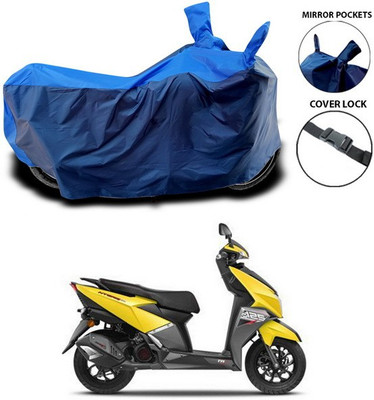 ANTHUB Waterproof Two Wheeler Cover for TVS(NTORQ, Blue)