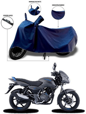 SEBONGO Waterproof Two Wheeler Cover for Bajaj(Pulsar 125, Blue)