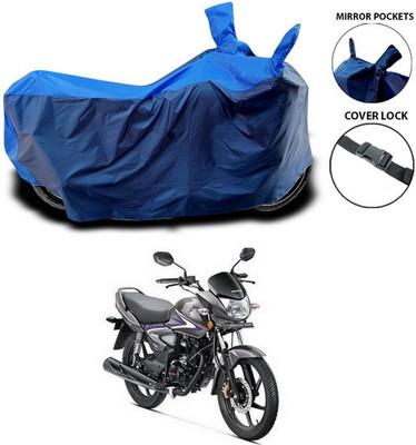 SEBONGO Waterproof Two Wheeler Cover for Honda(CB Shine, Blue)