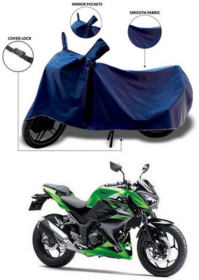 ANTHUB Waterproof Two Wheeler Cover for Kawasaki(Blue)