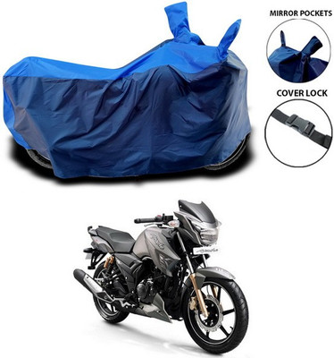 SEBONGO Waterproof Two Wheeler Cover for TVS(Apache RTR 180, Blue)