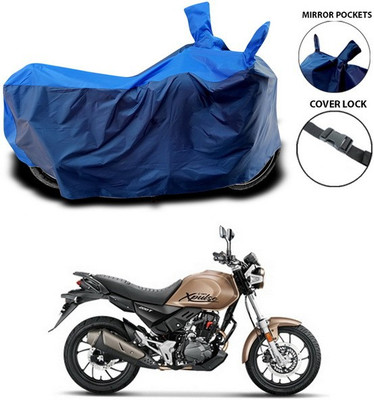 SEBONGO Waterproof Two Wheeler Cover for Hero(Xpulse 200T, Blue)