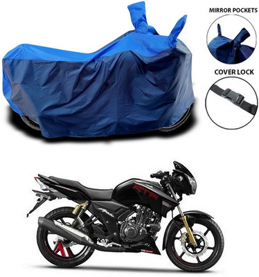 ANTHUB Waterproof Two Wheeler Cover for TVS(Apache RTR 180, Blue)