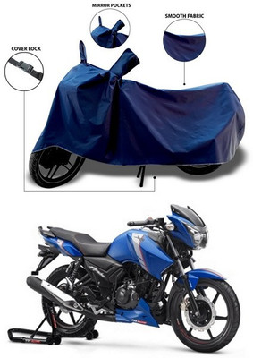 SEBONGO Waterproof Two Wheeler Cover for TVS(Apache RTR 160 4V, Blue)