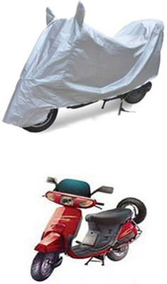 Z Tech Two Wheeler Cover for Kinetic(Silver)