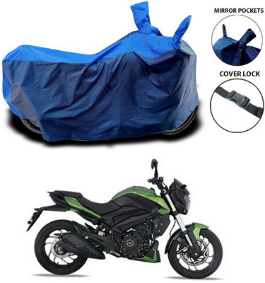 SEBONGO Waterproof Two Wheeler Cover for Bajaj(Dominar, Blue)
