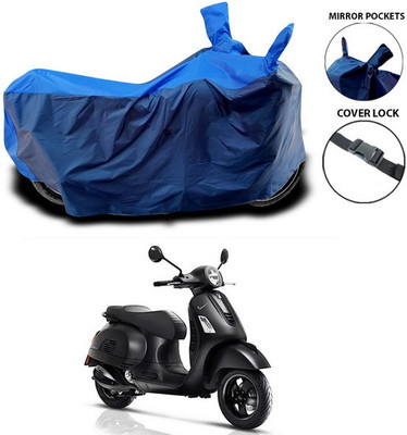 ANTHUB Waterproof Two Wheeler Cover for Vespa(Vespa, Blue)