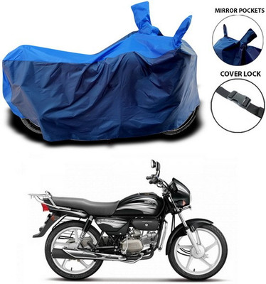 SEBONGO Waterproof Two Wheeler Cover for Hero(Splendor I Smart, Blue)