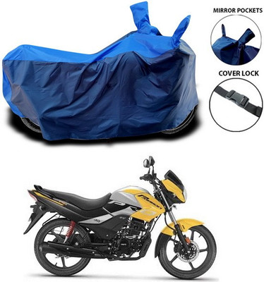 SEBONGO Waterproof Two Wheeler Cover for Hero(Passion Pro TR, Blue)