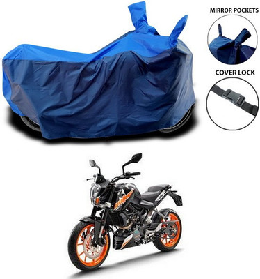 SEBONGO Waterproof Two Wheeler Cover for KTM(Duke 200, Blue)