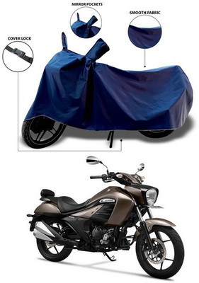 SEBONGO Waterproof Two Wheeler Cover for Suzuki(intruder 150, Blue)