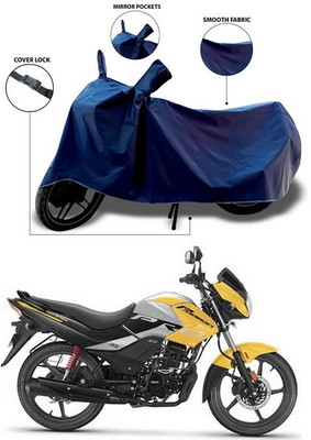 SEBONGO Waterproof Two Wheeler Cover for Hero(Passion Pro TR, Blue)