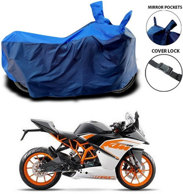 SEBONGO Waterproof Two Wheeler Cover for KTM(RC 200, Blue)
