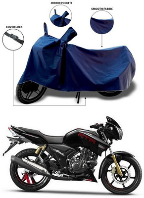 SEBONGO Waterproof Two Wheeler Cover for TVS(Apache RTR 180, Blue)