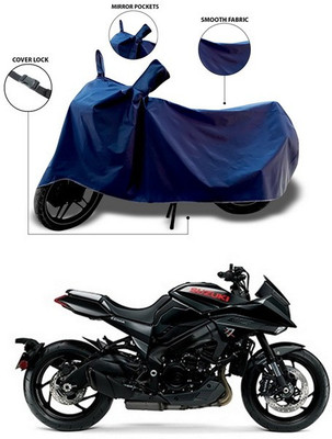 ANTHUB Waterproof Two Wheeler Cover for Suzuki(Blue)