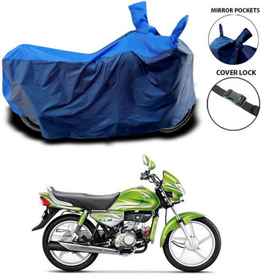 SEBONGO Waterproof Two Wheeler Cover for Hero(HF Deluxe Eco, Blue)