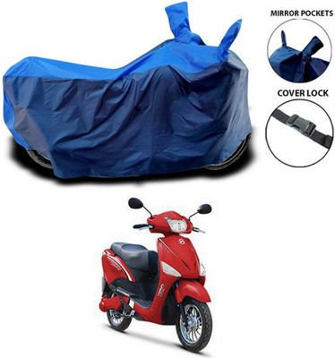 ANTHUB Waterproof Two Wheeler Cover for Hero(Electric Optima, Blue)