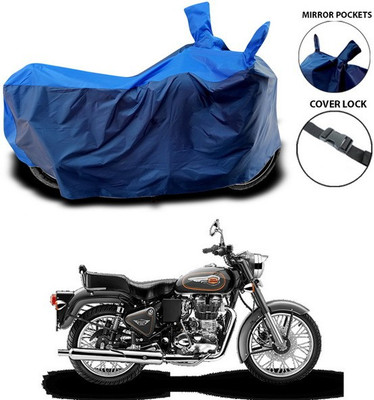 ANTHUB Waterproof Two Wheeler Cover for Royal Enfield(Classic 500, Blue)