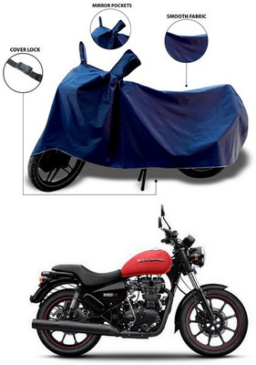ANTHUB Waterproof Two Wheeler Cover for Royal Enfield(Thunderbird 350, Blue)