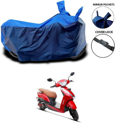 ANTHUB Waterproof Two Wheeler Cover for Ampere(Magnus, Blue)
