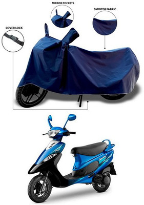 ANTHUB Waterproof Two Wheeler Cover for TVS(Scooty Pep+, Blue)