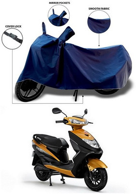 SEBONGO Waterproof Two Wheeler Cover for Ampere(Blue)