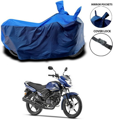 SEBONGO Waterproof Two Wheeler Cover for Yamaha(Saluto, Blue)