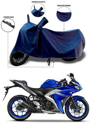 ANTHUB Waterproof Two Wheeler Cover for Yamaha(YZF R3, Blue)