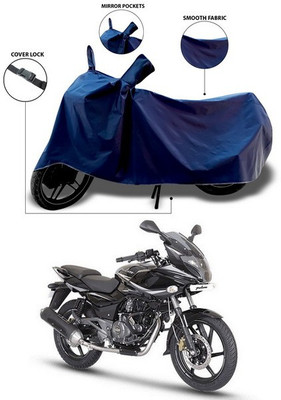 SEBONGO Waterproof Two Wheeler Cover for Bajaj(Pulsar 220 DTS-i, Blue)